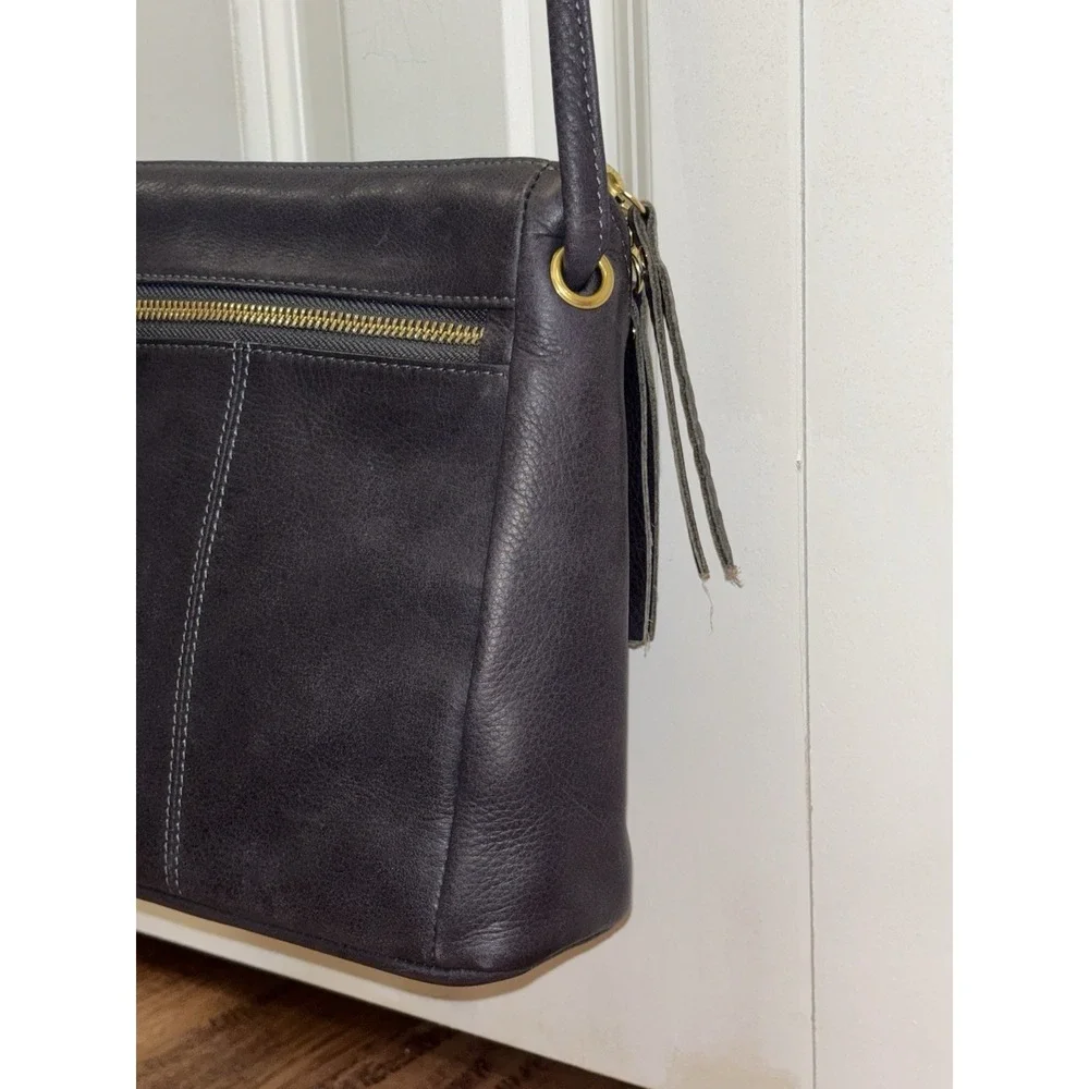 Osgoode Marley Emery Small Crossbody Leather RFID Storm Gray MSRP $175